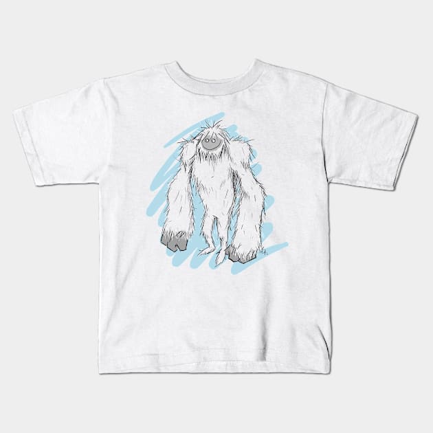 Wild Yeti Kids T-Shirt by Chicken008